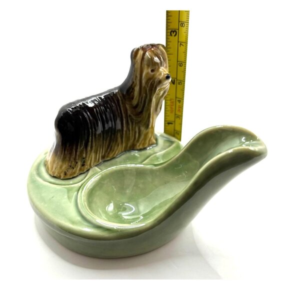 Vintage WADE England Yorkshire Terrier Yorkie Porcelain Ornamental Pipe Rest - Picture 9 of 9